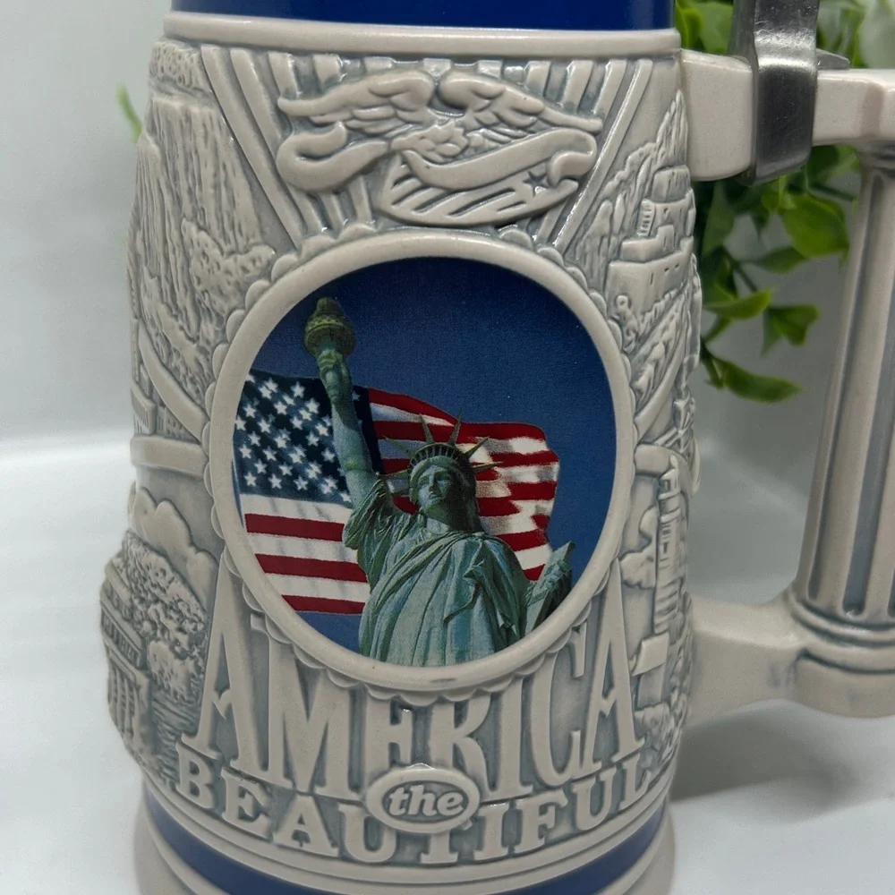 Vintage Avon 2002 America The Beautiful Beer Stein Avon Fine Collectibles #35446